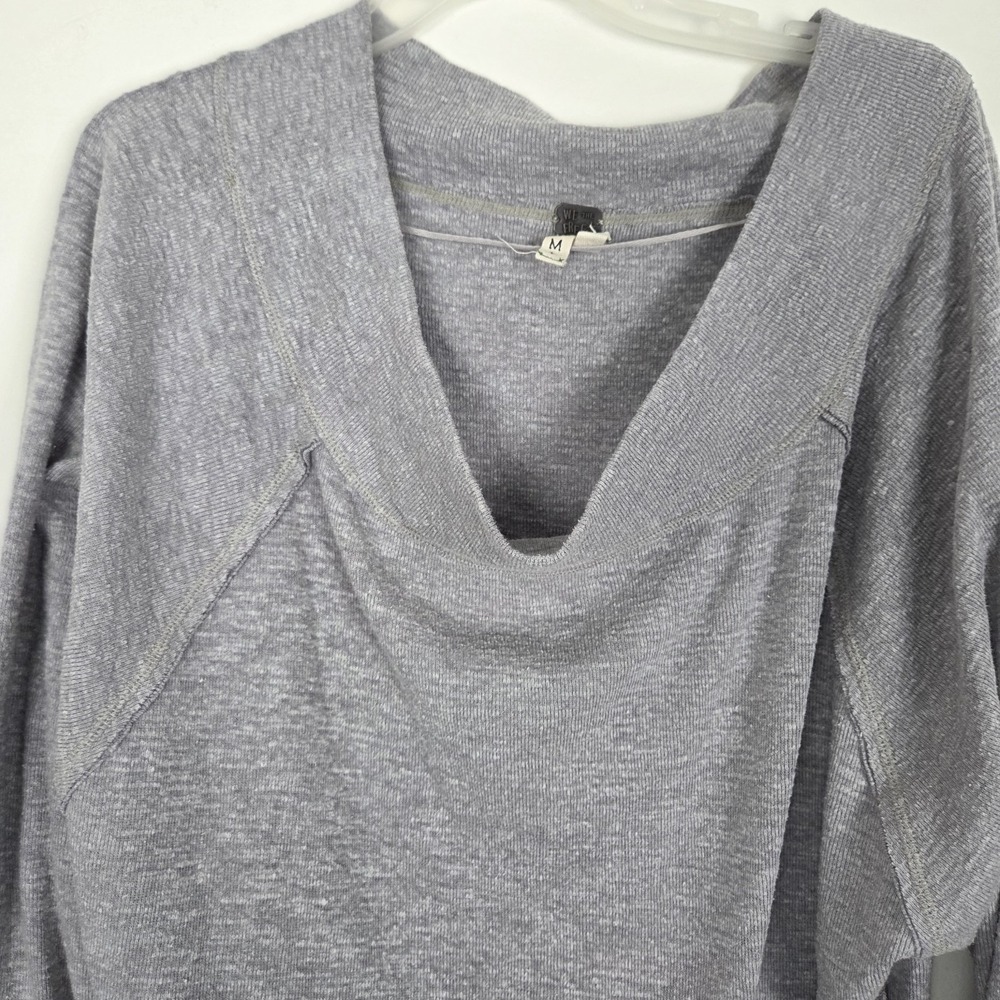 We The Free Women's Dolman Long Sleeve Ribbed Top in Gray Opal Size XS Cowlneck - Picture 5 of 15